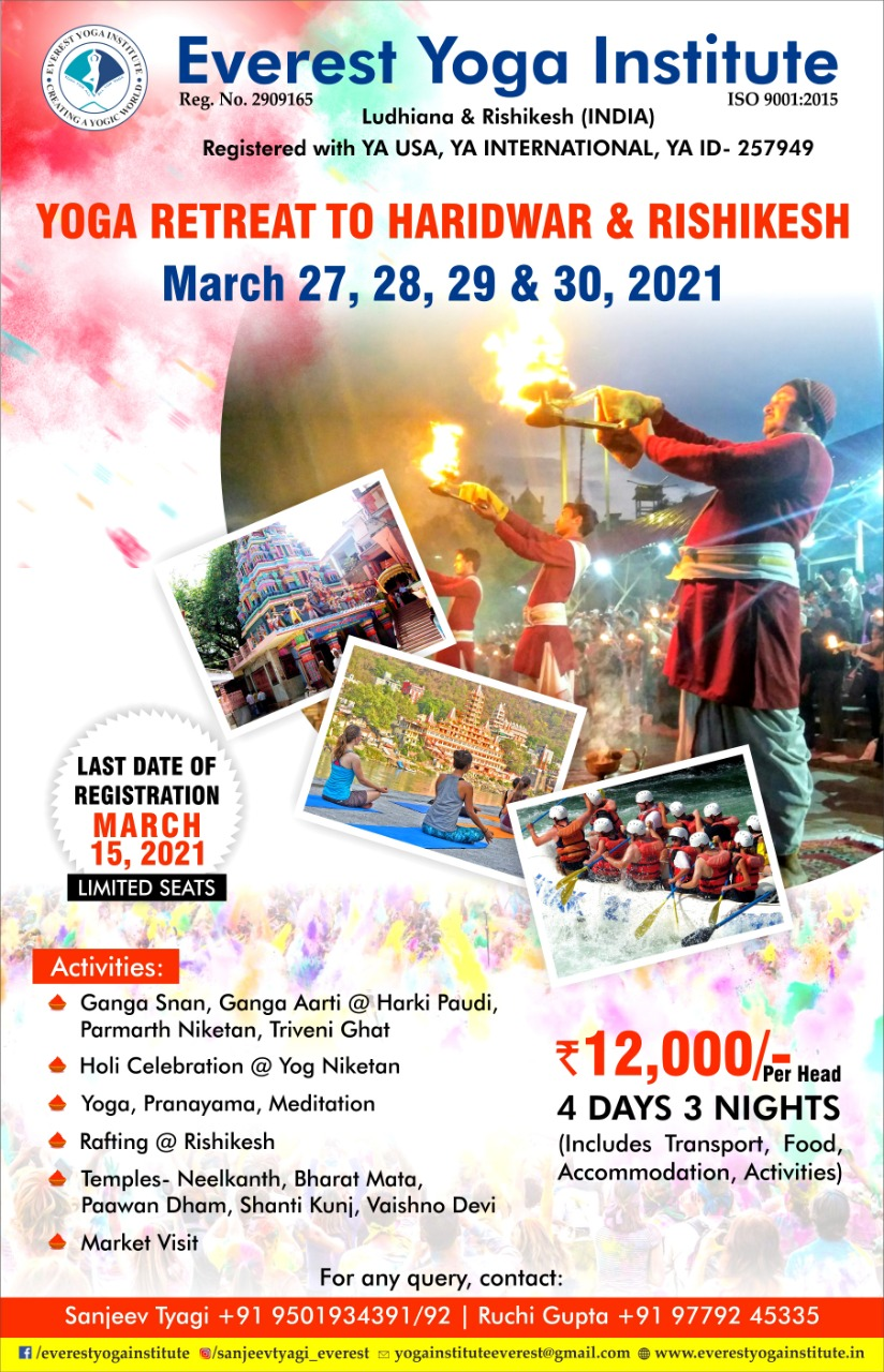 Yoga Retreats to Haridwar & Rishikesh